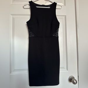 Forever 21 Black Lace Cut-Out Dress